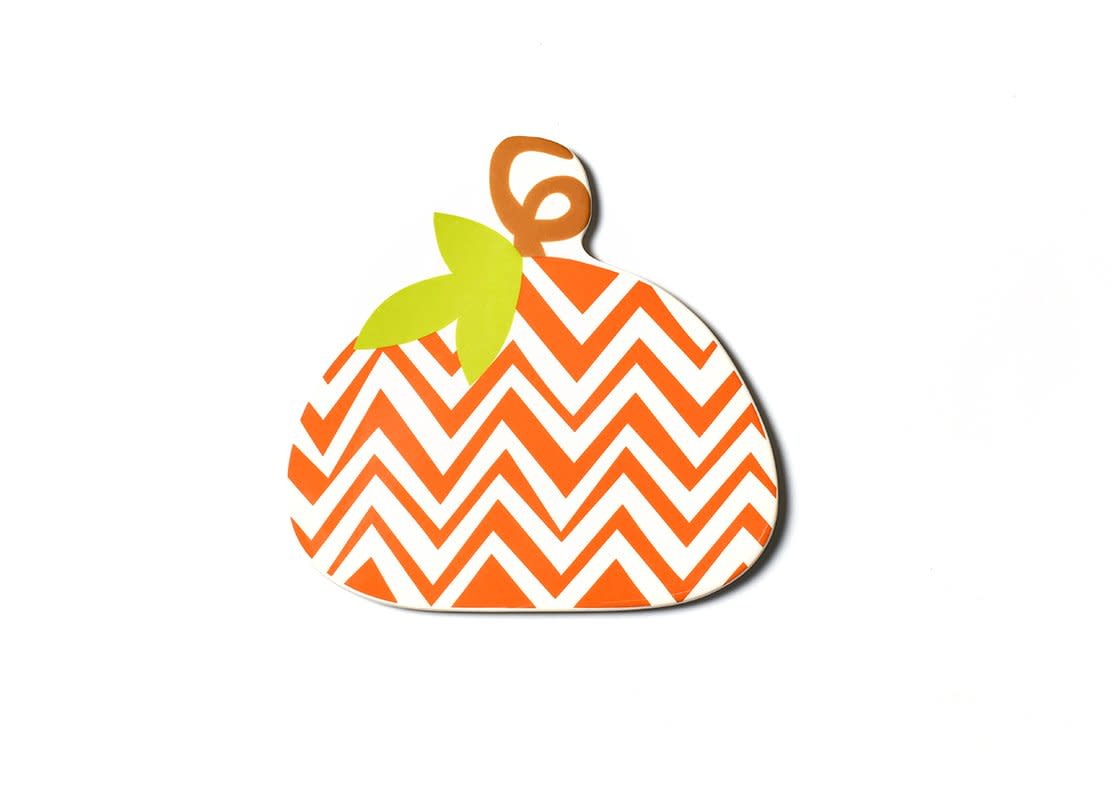 Ceramic wall hook with cheerful colorful geometric pattern on white background