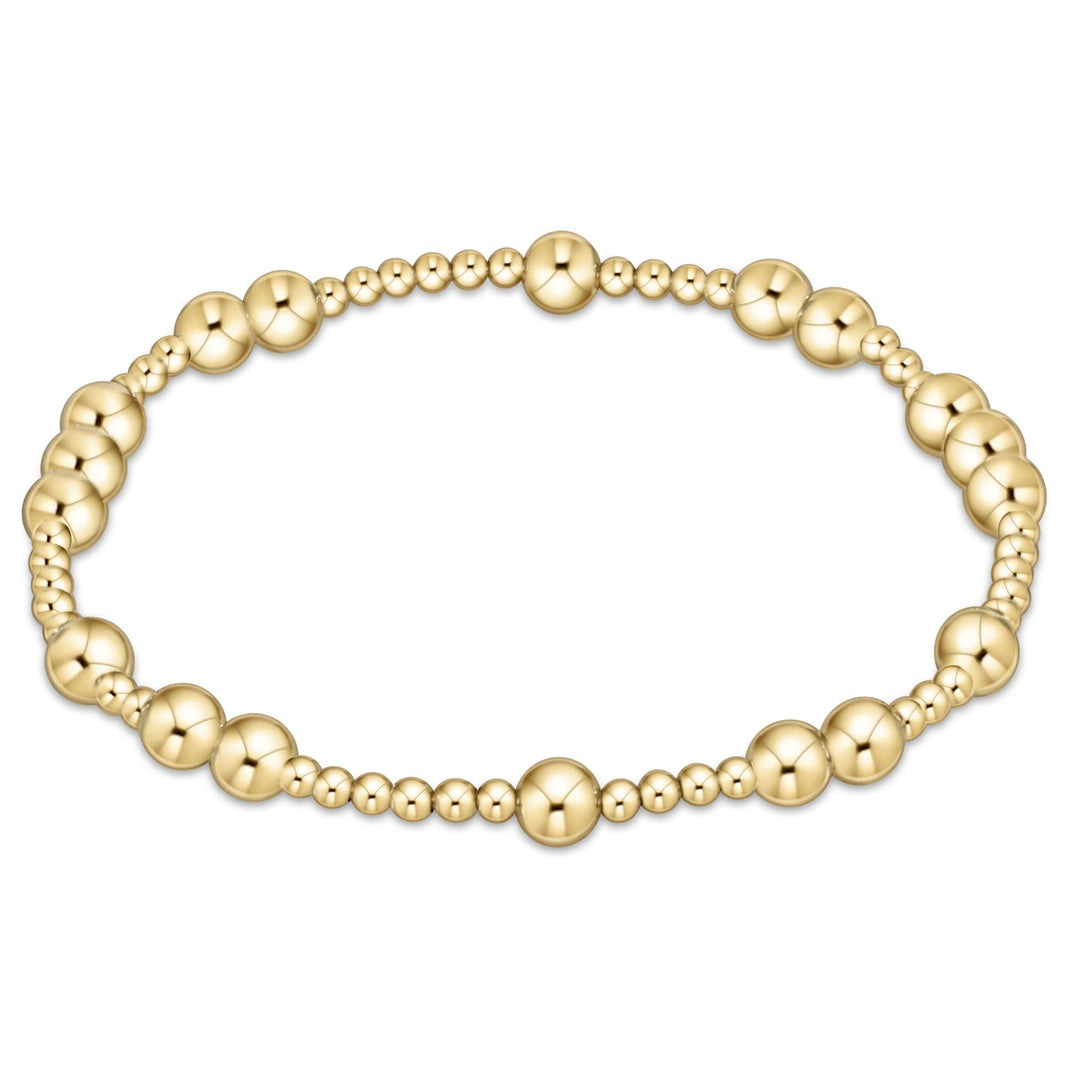 Enewton Hope Unwritten bracelet featuring alternating 2.5mm and 5mm 14kt gold-filled beads.