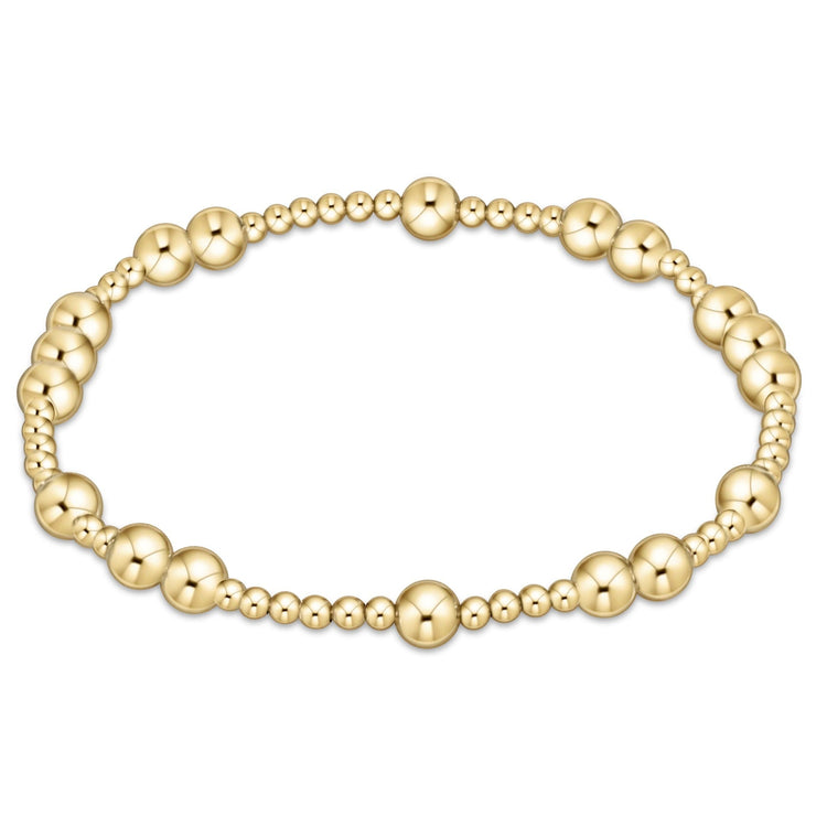 Enewton Hope Unwritten bracelet featuring alternating 2.5mm and 5mm 14kt gold-filled beads.
