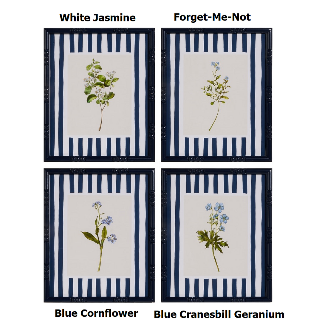 18" Summertime Blues Framed Wall Art - Sold Individually