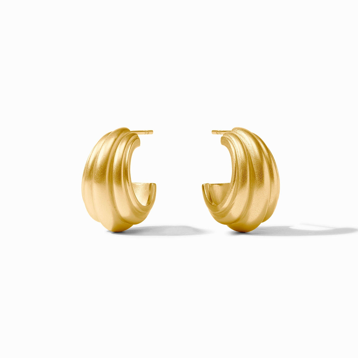 Gold-tone Portofino Statement Hoop earrings with a textured pattern.