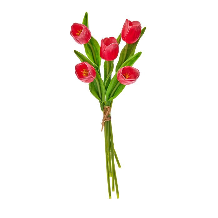 14” Pu Spring Tulip Bundle X5