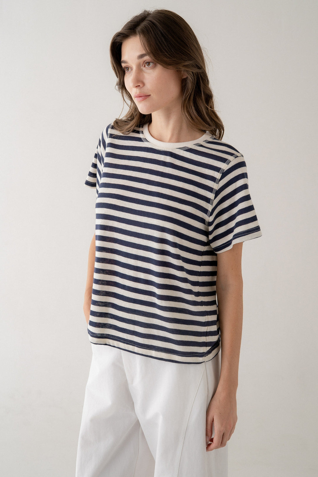 Camila Classic Bold Stripe Crew Tee