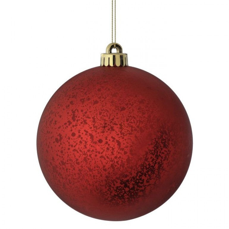 Matte mercury ball ornament with a spherical silhouette measuring approximately 200mm in diameter.