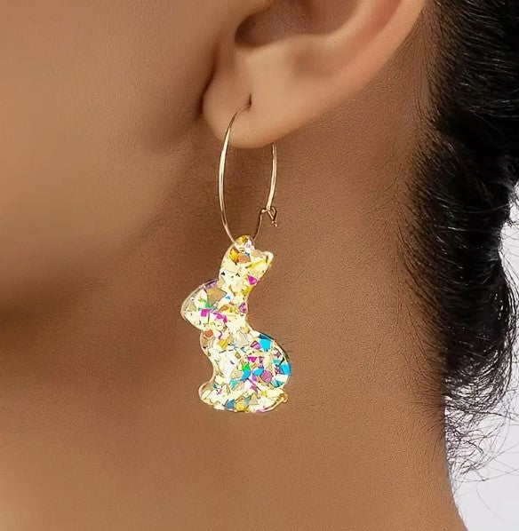 Colorful Rabbit Dangle Earrings