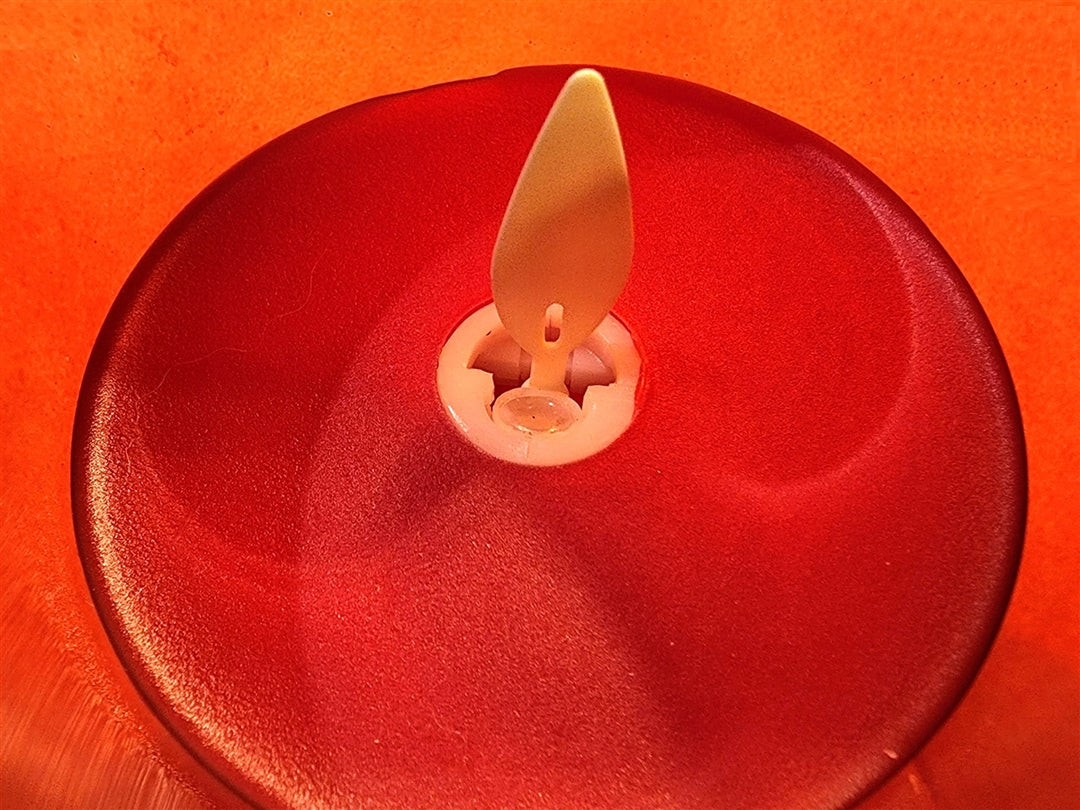 Moving Flame LED Glass Pillar - Sold Individually