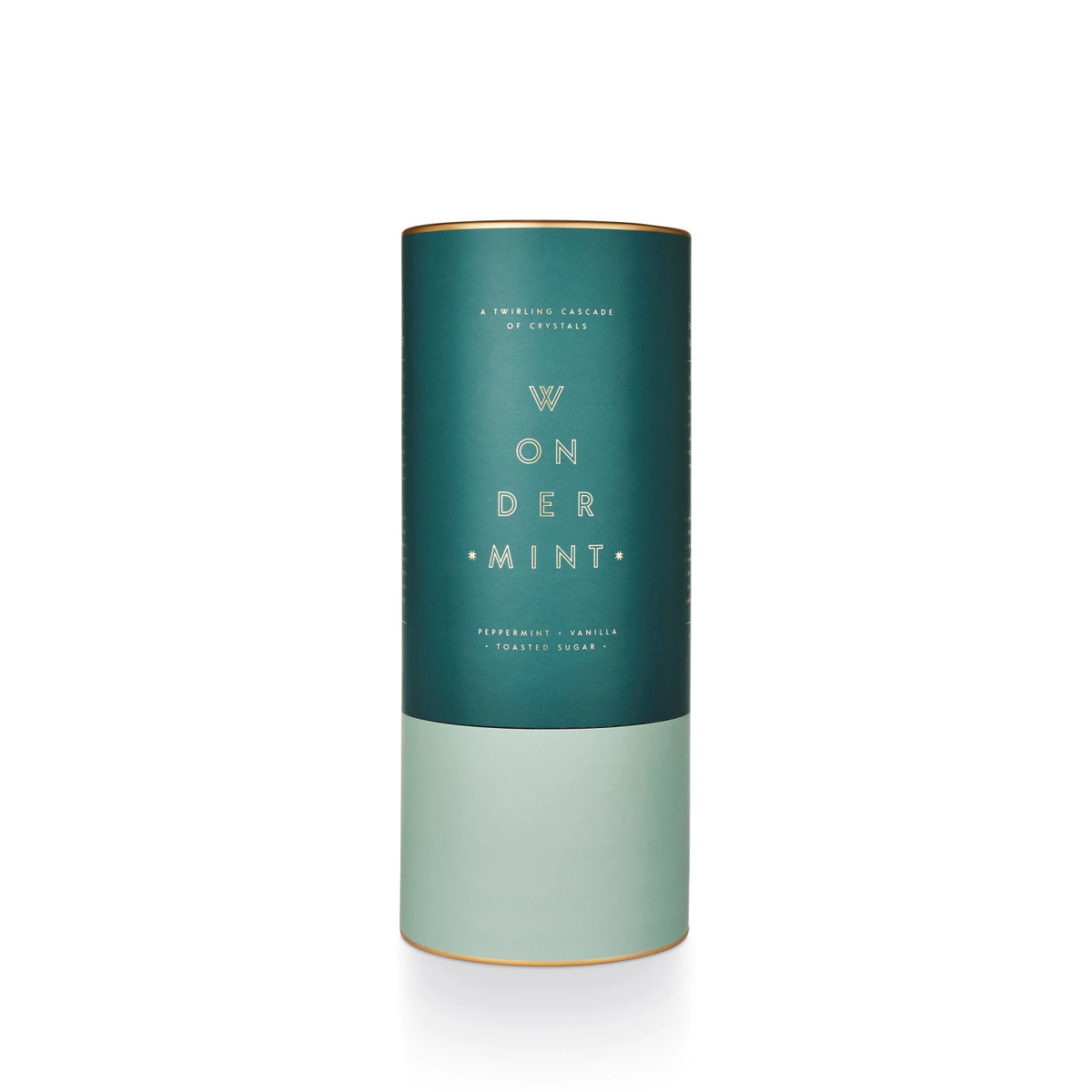 Wondermint Winsome diffuser in white ceramic with a minimalist rounded square silhouette.