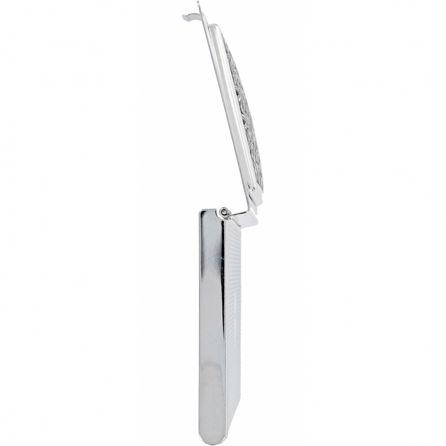 Silver plated Serendipity card case with pressure retractable closure