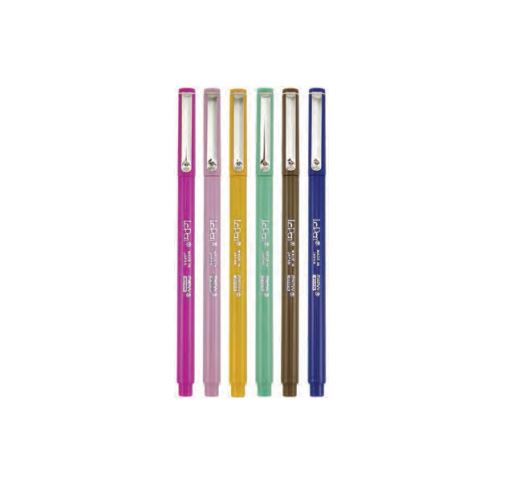 Le Pen Retro Colors fine point markers with micro-fine plastic tips in assorted barrel colors.