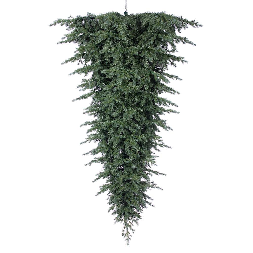 6.5-foot green upside-down pine Christmas tree with 1382 tips and 600 LED lights.
