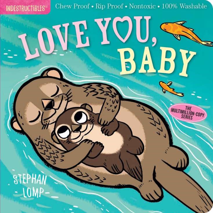 Indestructible toddler book with bright illustrations on a durable waterproof cover.