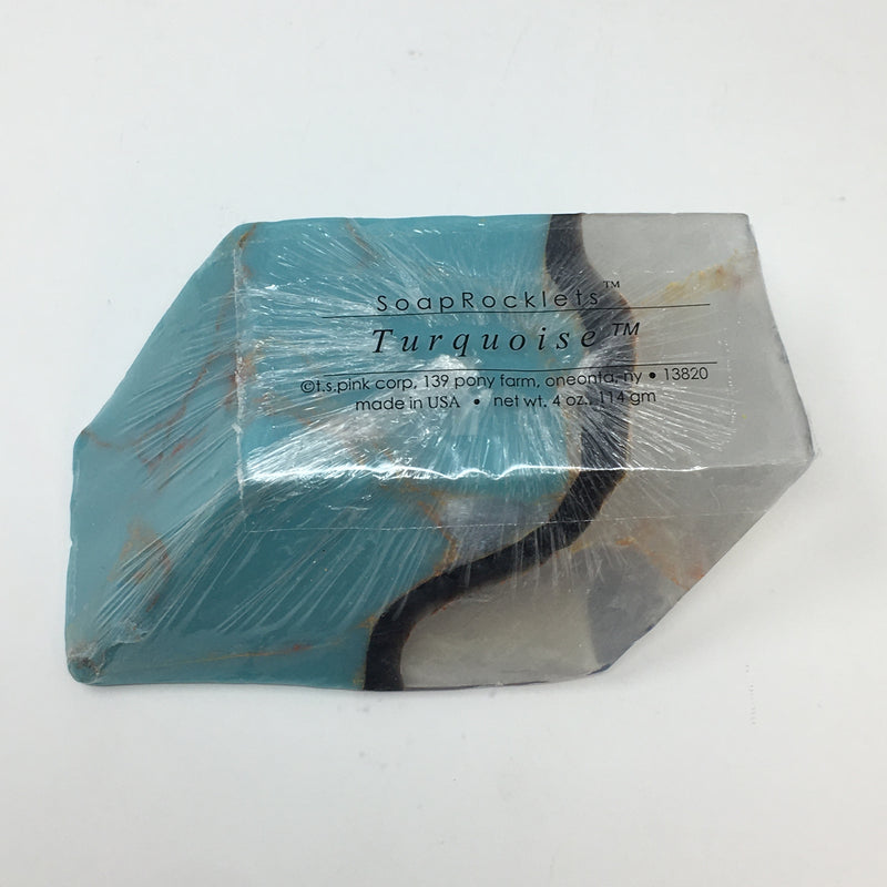 Handmade stone-shaped glycerine soap infused with natural botanicals like lavender and aloe.