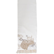72 Inch Pumpkin Embroidered Table Runner