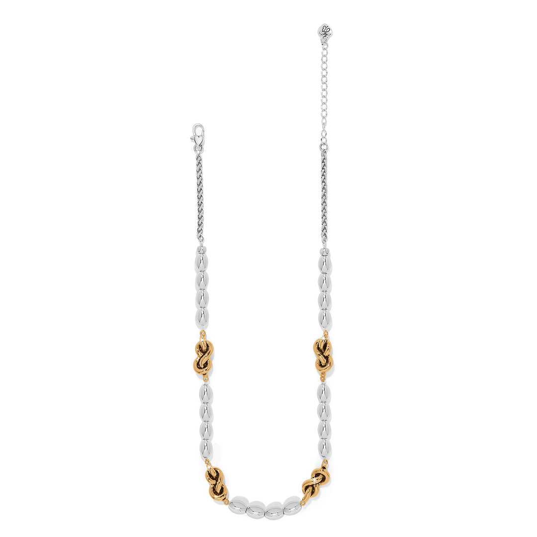 Interlok Single Knot Drops Collar Necklace
