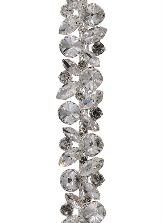 36-inch clear crystal chain with hooks