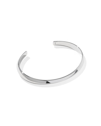Sleek, high-polish silver cuff bracelet from the Oakland Set of 3.