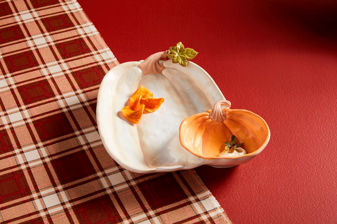 Pumpkin Chip & Dip Server