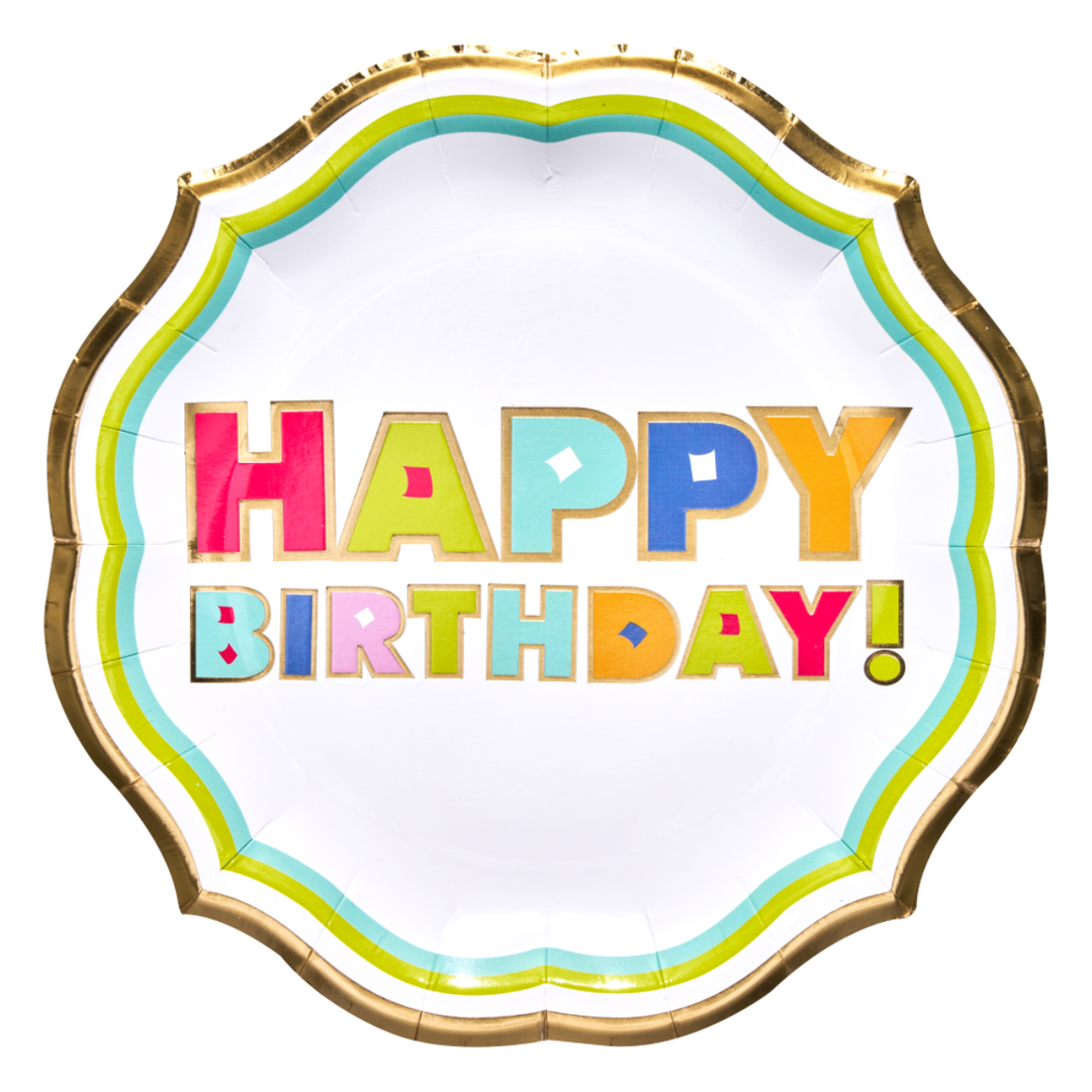 Bright Birthday Dinner Plate
