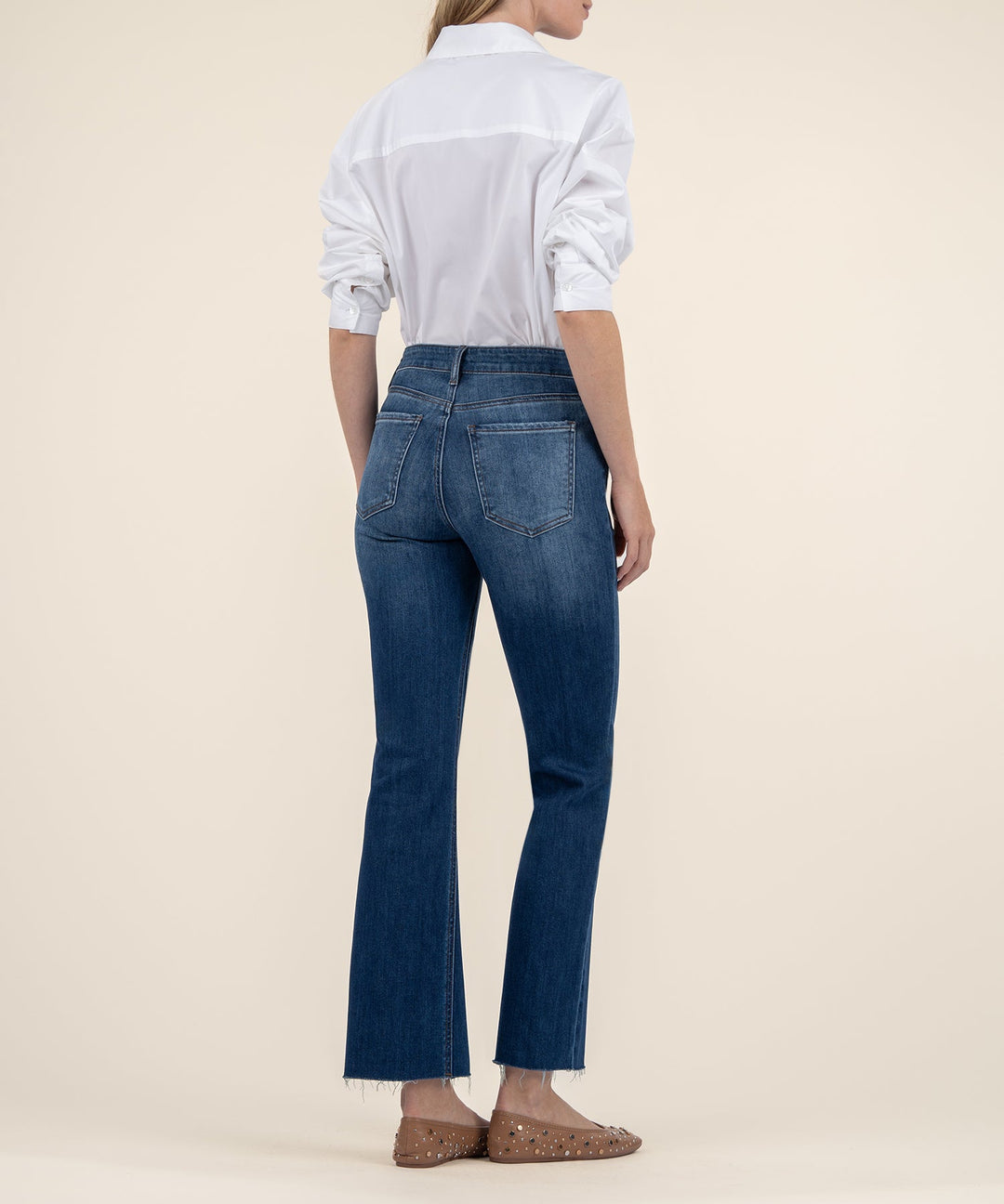 Kelsey High Rise Fab Ab Ankle Flare-NSet Leg