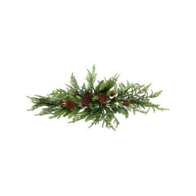 42" Real Touch Norfolk/Spruce/Juniper Swag
