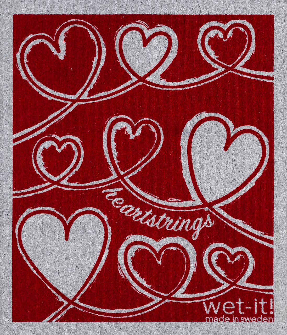 Wet-It! Swedish cloth in white with a textured woven pattern.