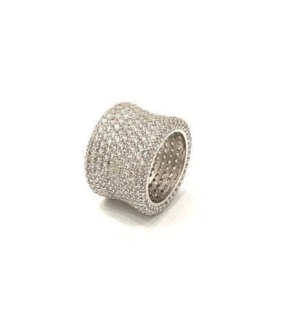 Micropaved CZ Eternity Ring