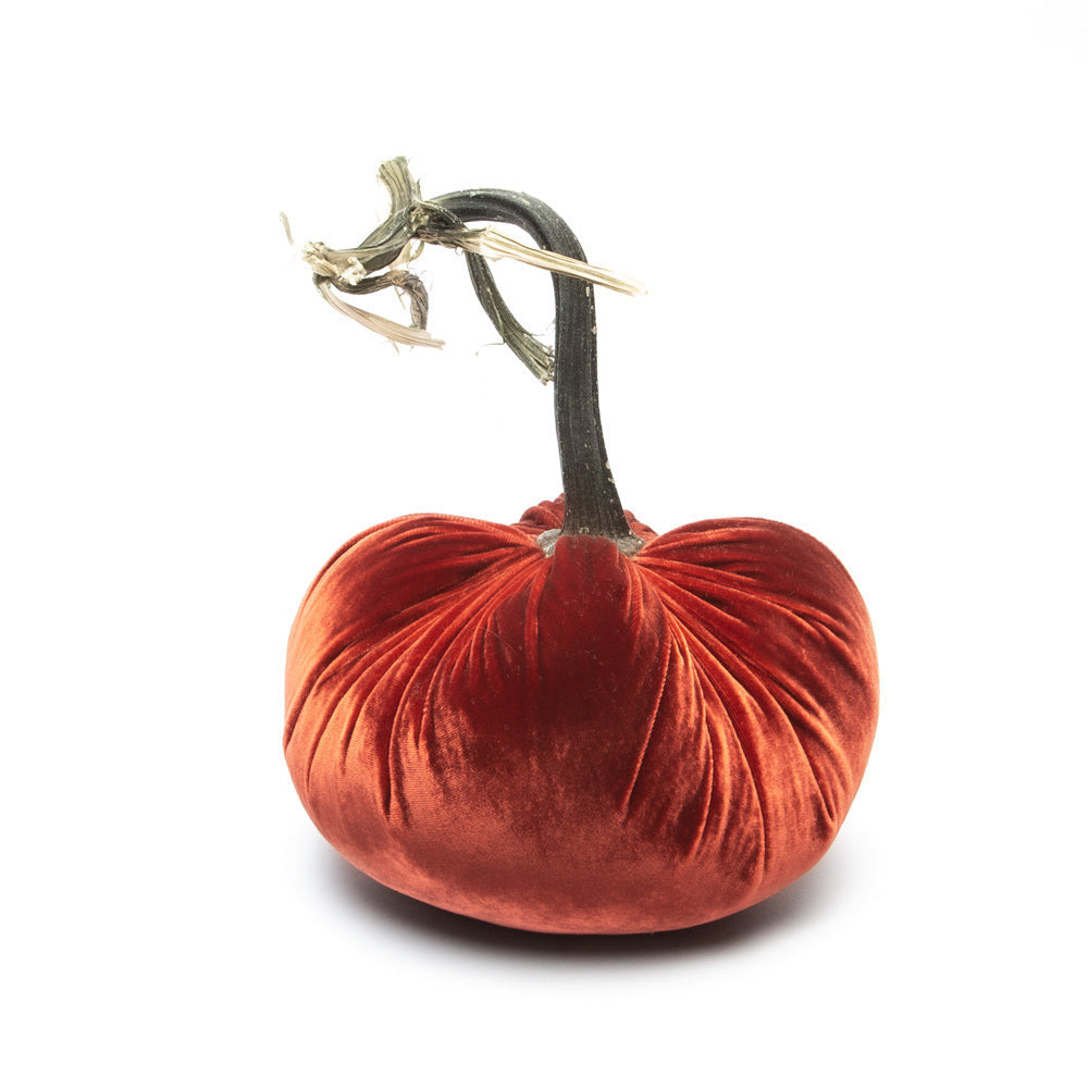 8" Velvet Pumpkin