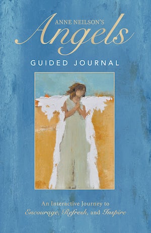 Anne Neilson's Angels Guided Journal with angel illustrations on the cover