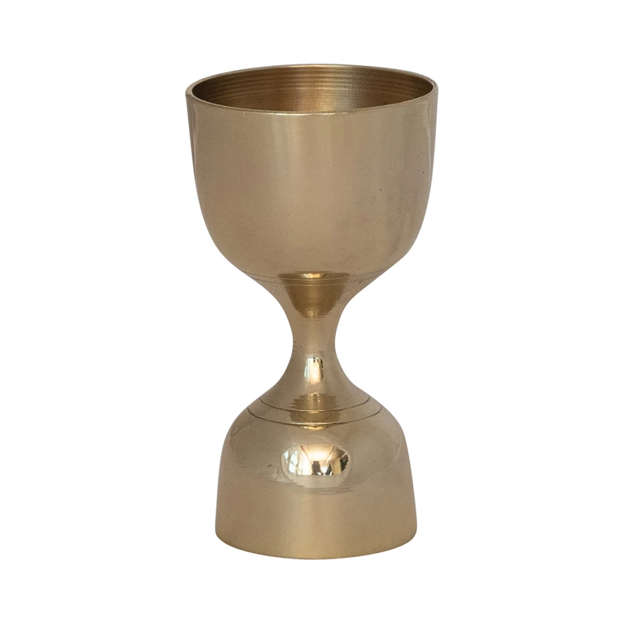Brass Double Sided Cocktail Jigger, 1 oz./2 oz.