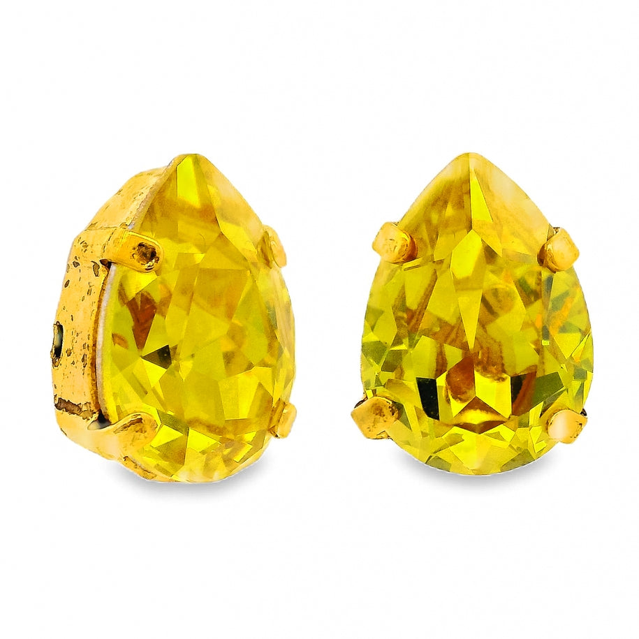 Lumi stud earrings in Candy Crush Citrus Green surgical steel with .5 inch size