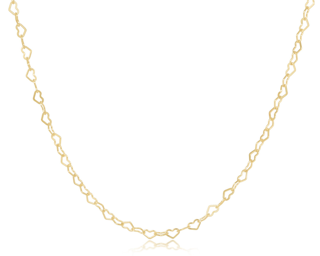 17" Choker Love Chain - Gold
