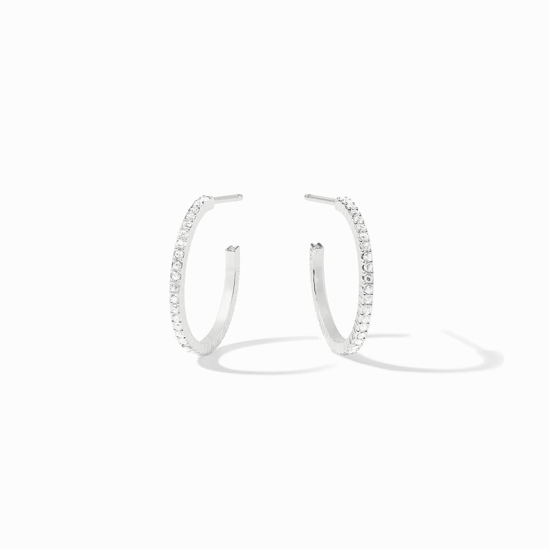 Windsor Hoop Silver Earrings