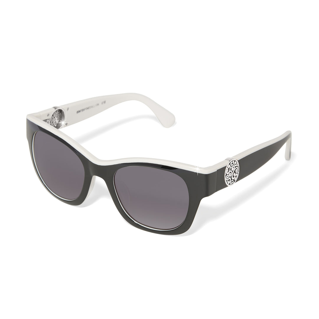 Contempo Medallion Dual Tone Sunglasses