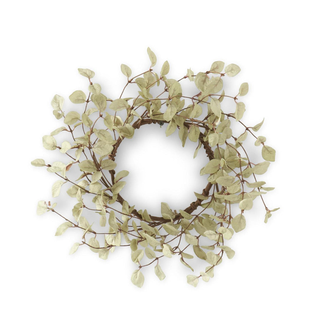 14 Inch Eucalyptus Candle Ring/Wreath