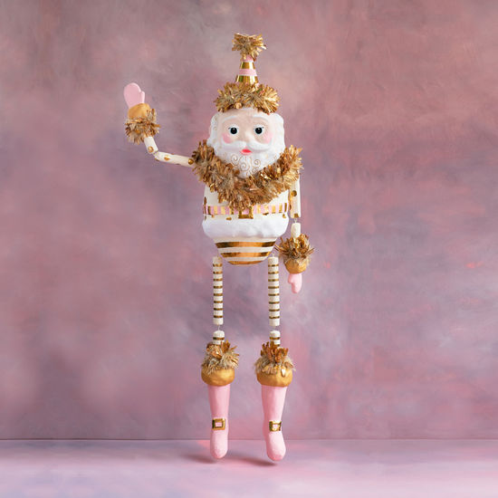 Cream papermache Papa Noel display figure approximately 72 inches tall.