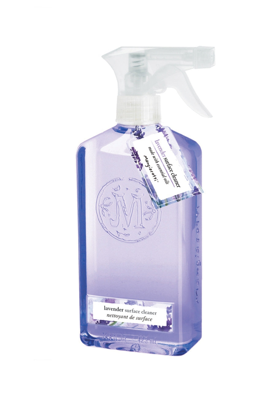 Lavender Surface Cleaner bottle with essential oil fragrance notes