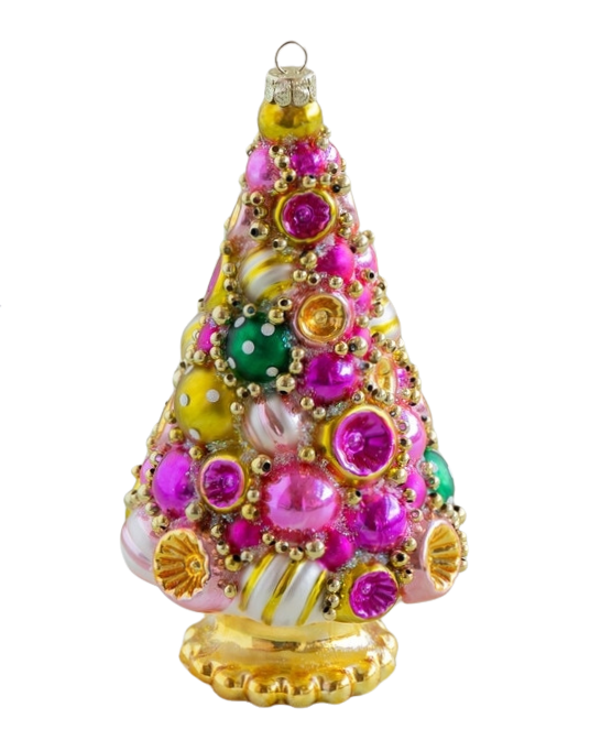 Glitterville Golden Grandeur Tree Ornament SOLD INDIVIDUALLY