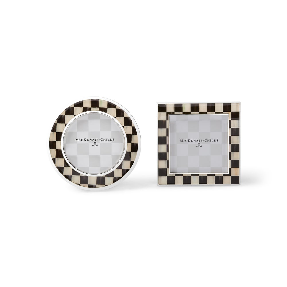Courtly Check Silver Plated Frames - Set of 2