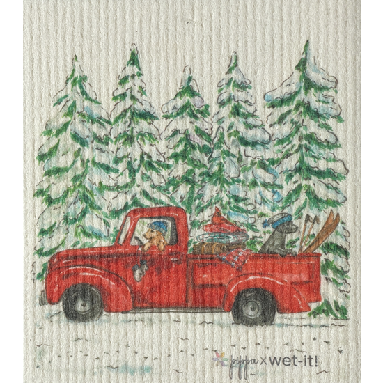 Wet-It! Swedish cloth in white with a textured surface designed for absorbing spills and cleaning surfaces.