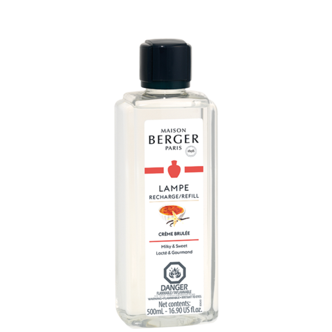 Lampe Berger recharge refill bottle with white cap containing clear liquid fragrance