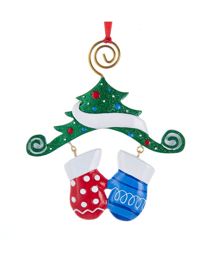 4.75" Mitten Family Of 2 Ornament