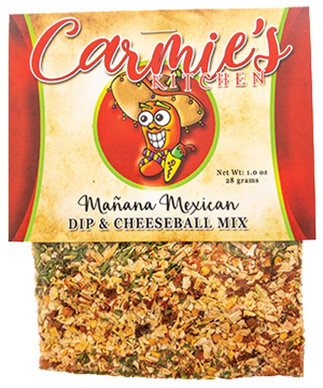 Mañana Mexican Dip Mix packet with red and yellow branding