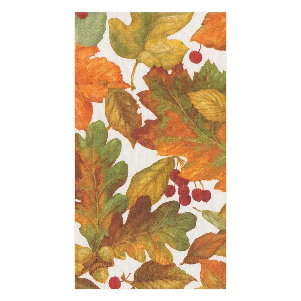 Triple-ply paper guest towel with printed German nontoxic dyes in a rectangular shape.