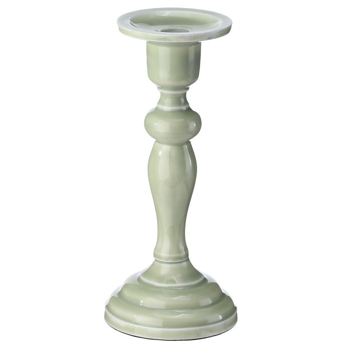9” Mtl Enamel Candelstick
