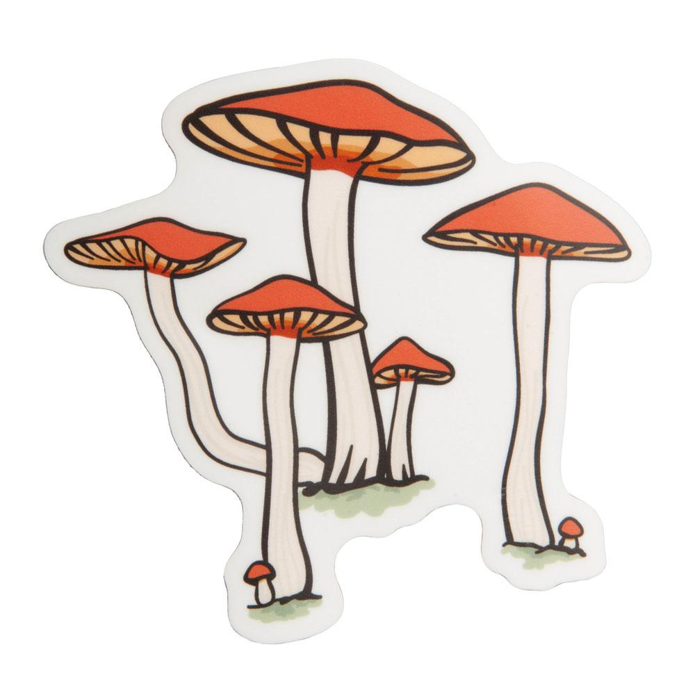 Large printed sticker with weather-proof finish featuring a colorful abstract geometric pattern on white background.