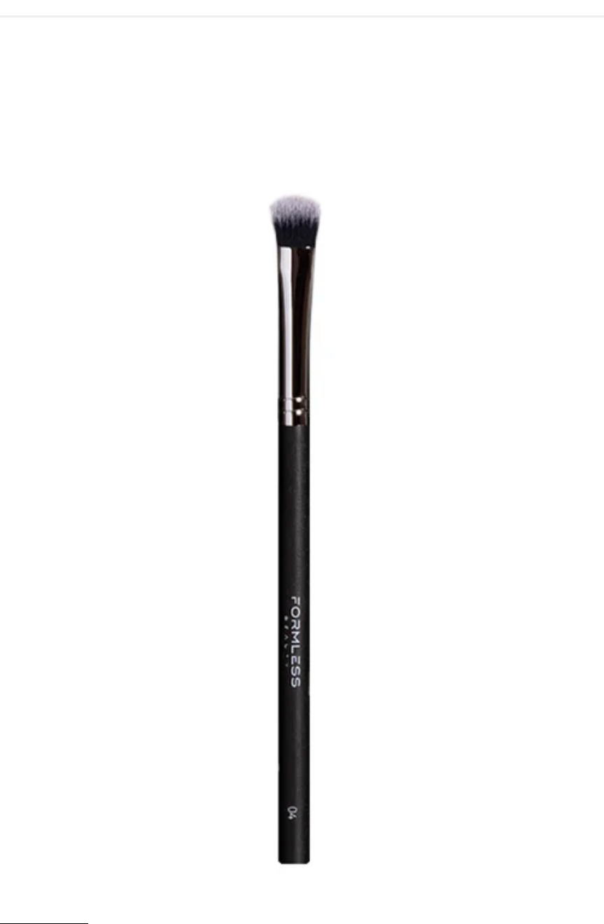 Formless Beauty 04 Blending Cosmetic Brush with a black handle and soft, rounded bristles.