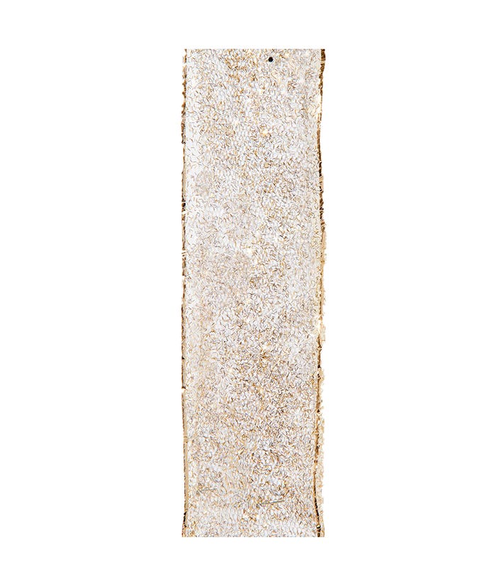 Champagne gold sparkly nylon mesh ribbon with double wire core