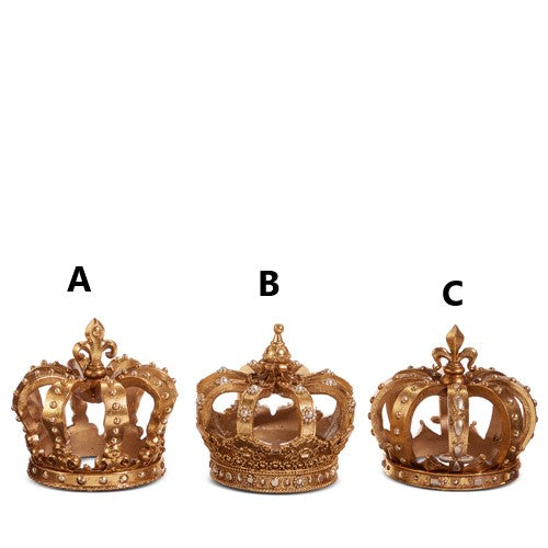 Five-inch gold resin crown with a classic silhouette.