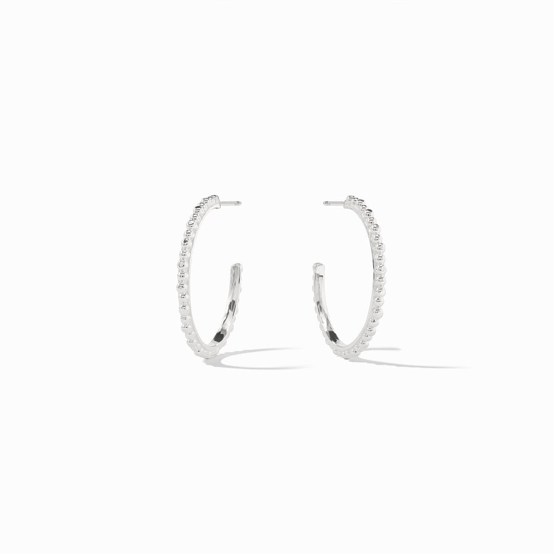 Colette Bead Hoop Silver