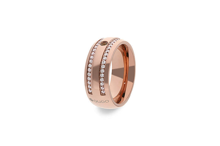 Interchangeable Basic Ring Lecce in silver with a simple band width.